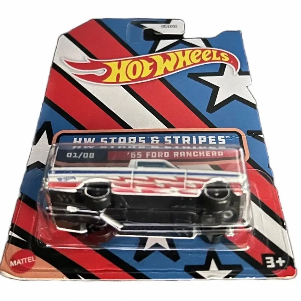 Hot Wheels 2022 HW Stars & Stripes 01/08 White '65 Ford Ranchero Collectible New